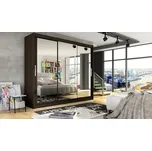 FALCO Šatní skříň s posuvnými dveřmi Astana III Odstín: Choco 240062212