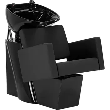 Kadeřnické křeslo Kadeřnický mycí box Vitoria - černý