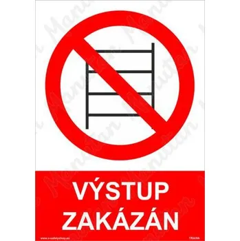 Kancelářské potřeby Výstup zakázán, plast 210 x 297 x 0,5 mm A4