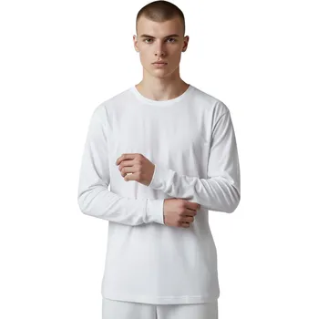 Pánské tričko Lucky Green Pánské bílé tričko s dlouhým rukávem DANDY Barva: Bílá, Velikost: 2XL