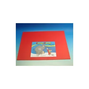 Karton Kreslící karton A2/10 ks červený 180 g