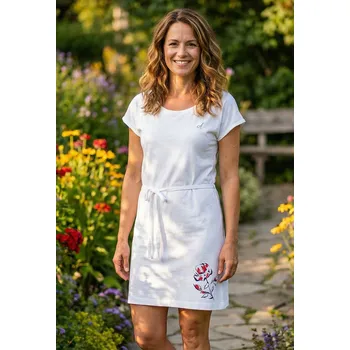 Dámské šaty Dámské šaty ALTISPORT ALWILDA LSKR251 BÍLÁ XS