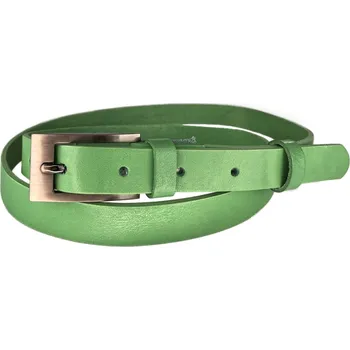 Opasek PENNY BELTS Kožený opasek 20-184-30 zelený - 75 cm