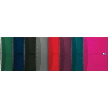 Blok kroužkový Oxford Office Essentials A4, s boční spirálou, čtverečkovaný