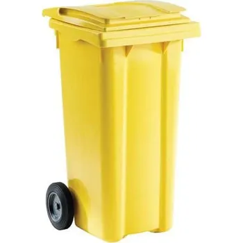 Železářství Plastová popelnice 120 l, žlutá