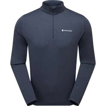 Pánské tričko Montane DART ZIP NECK-ECLIPSE BLUE-XL pánské triko dlouhý ruk. modré