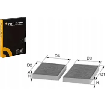 Kabinový filtr DAVID VASCO X231 Filtr, ventilace prostoru pro cestující