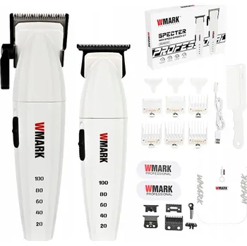 Strojek na vlasy WMARK NG-8632 KIT Barber Combo Clipper + Trimmer - set strojků a příslušenství