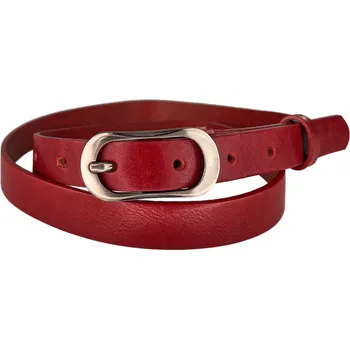 Opasek PENNY BELTS Kožený opasek 20-185-93 červený - 80 cm