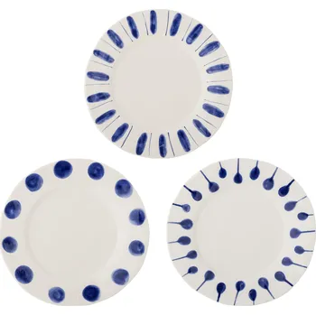 Bloomingville Talíř Linora Blue Ø 28 cm C