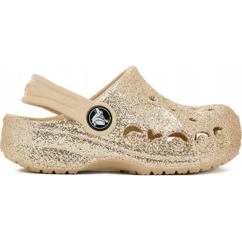 Dámská obuv Crocs dětské pantofle (nazouváky) z plast (plastu), zelené, velikost 22-23