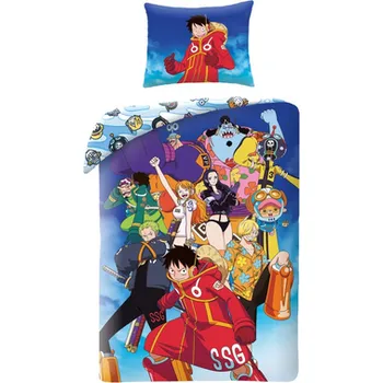 Povlečení Halantex Povlečení - One Piece (OP-2680BL) 140x200, 70x90 (100% Polyester)