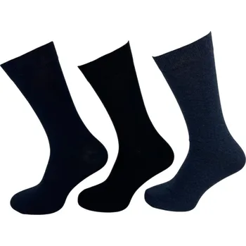 Dámské ponožky Lady Socks Dámské vysoké ponožky 6x vícebarevné Barva: Černá, Velikost: 39-42