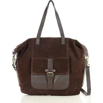 Kabelka Shopper bag kabelka Marco Mazzini VSM126 tmavě hnědá