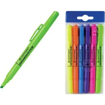 Kancelářské potřeby Zvýrazňovač CENTROPEN 8722/6 sada