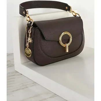 Kabelka MALÁ CROSSBODY KABELKA TEMNĚ HNĚDÁ PECA del SOL