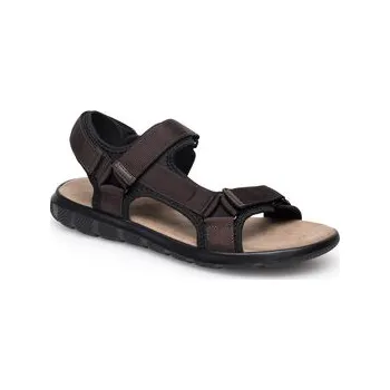 Pánské sandále Sandály Lanetti MSS20230-13 Hnědá 45