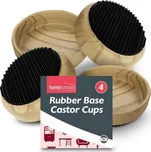 Podtácky pod nábytek SOL s gumovou podložkou, protiskluzové chrániče na nohy židlí a pohovek, nohy