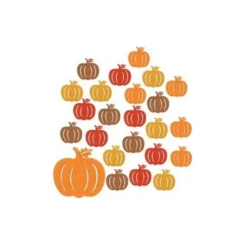 Dýně z filcu s lepíkem 3,5 cm, 24 ks (42006)