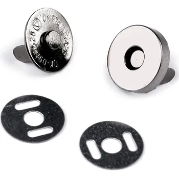 Magnetické zapínání Ø14 mm, velké, 2 nikl antik