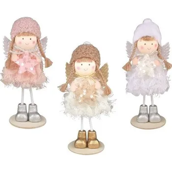 Vánoce Anděl s hvězdou na postavení 7 x 20 cm