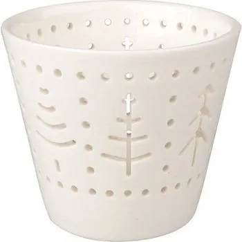 Svícen Svícen porcelánový les 7 x 8 cm