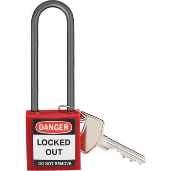 Visací zámek Bezpečnostní visací zámek Brady Loto 9, 6 ks, červený