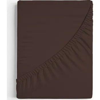 Prostěradlo Matějovský Tmavě hnědé JERSEY PREMIUM Jersey PREMIUM 90-100 x 200-220/30