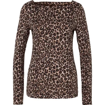 Pánské tričko 725647 - Tchibo - Triko s dlouhým rukávem - pro ženy - vel. XXL 52/54 - barva: černá/s potiskem