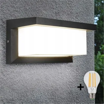 Venkovní osvětlení LED Venkovní nástěnné svítidlo NEELY 1xE27/9W/230V 4000K IP54 antracit