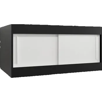 Šatní skříň Nástavec na šatní skříň 120cm -Černá / Bílá