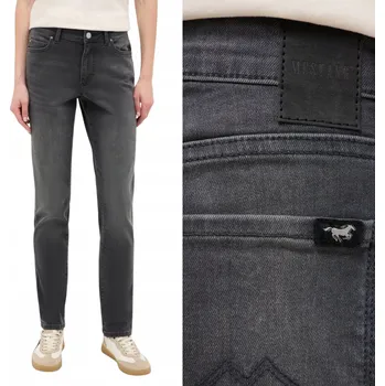 Dámské džíny Dámské džíny Mustang Crosby Relaxed Slim Denim Black W31 L30