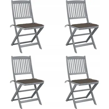 Zahradní židle Zakito Europe, dřevo, šedá