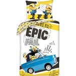 Halantex Bavlněné povlečení 140x200 + 70x90 cm - Mimoni Epic