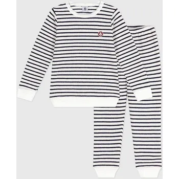 Chlapecké pyžamo PETIT BATEAU Weiß/ Dunkelblau 5923623 152