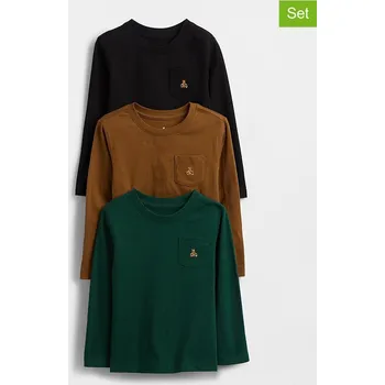 Chlapecké tričko Tričko GAP Schwarz/ Hellbraun/ Grün 2354764 68/74