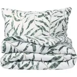 Matex Saténové povlečení Tropické listí, 140 x 200 cm, 70 x 90 cm 221933594