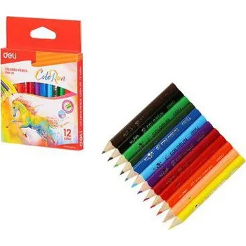 Kresba Pastelky DELI trojhranné ColoRun 12 barev mini