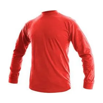 Pánské tričko Tričko PETR, dlouhý rukáv, červené, vel. S