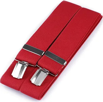 Kšandy Šle šíře 3,5 cm délka 120 cm, velké, 3 červená