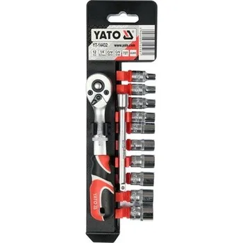 Autodoplněk Sada nástrčných klíčů s příslušenstvím 1/4, 12 ks YATO