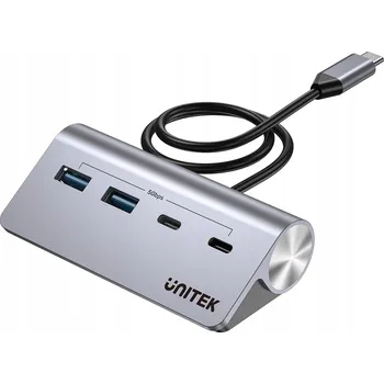 USB hub Hliníkový USB-A/USB-C HUB se 4 porty 5 Gbps Unitek