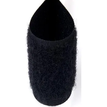 Suchý zip plyš černý 2 cm