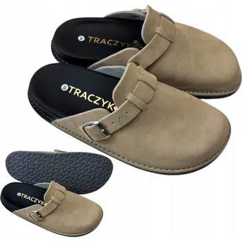 Pracovní oblečení NAZOUVÁKY Ortopedické zdravotní pantofle béžové přírodní kůže FUSBET vel. 41