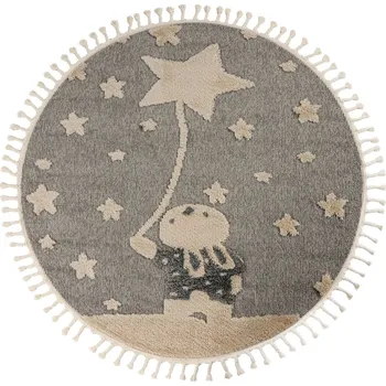 Koberec Dětský kusový koberec My Fano 393 Rast kruh, 133x133 (průměr) kruh, šedá, dětský pokoj, Obsession - 1 rok na vrácení + DOPRAVA ZDARMA k Vám i zpět