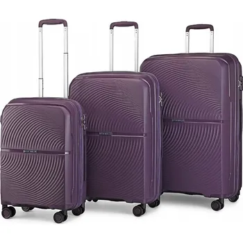 KONO travel set kufrů polypropylén - 40L, 68L, 97L - fialový