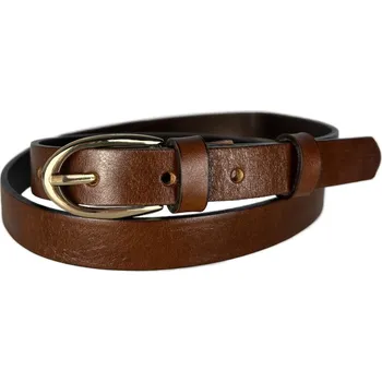 Opasek Dámský kožený opasek 20-205Z-48 hnědý - 75 cm