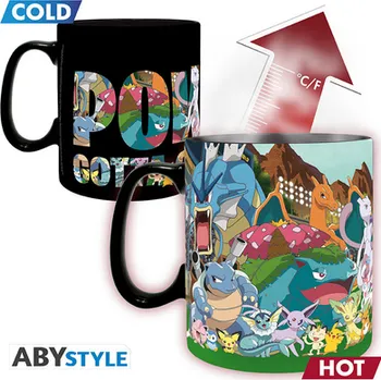 Hrnek měnící se teplem - Pokémon Gotta catch em all 460 ml