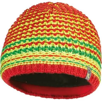 Rybářské oblečení PSS čepice pletená červeno/žlutá