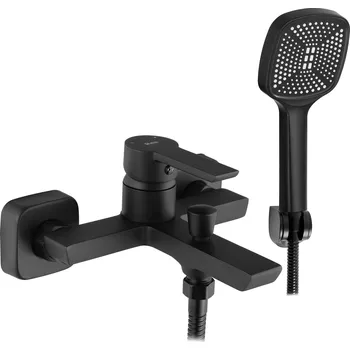 Vodovodní baterie Vanová baterie se sprchou Rea Argus černá